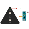 Triangle LED Matrix WS2812B-B/W
