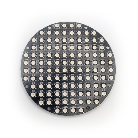 Matrice de leds ronde 95mm 112 WS2812B-B/W